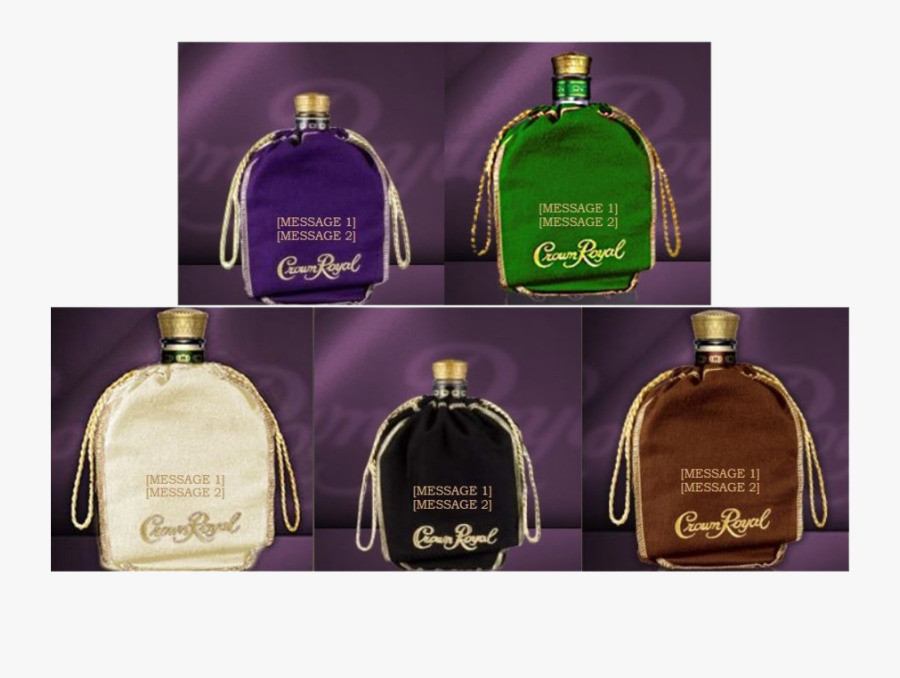 Transparent Whiskey Clipart - Crown Royal Bags, Transparent Clipart
