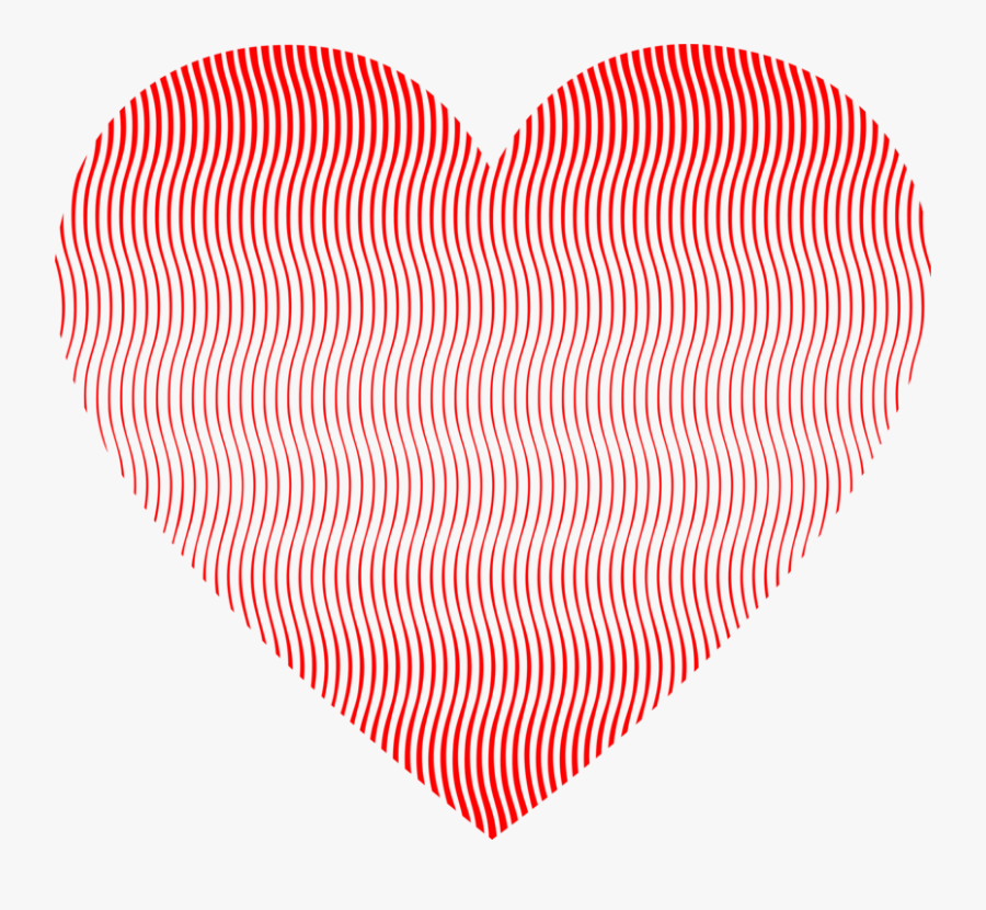 Orange,heart,line - Heart, Transparent Clipart