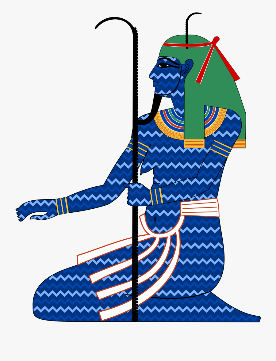 Also, Look At The Blue Wavy Lines, Www - Nun Egyptian God Transparent, Transparent Clipart
