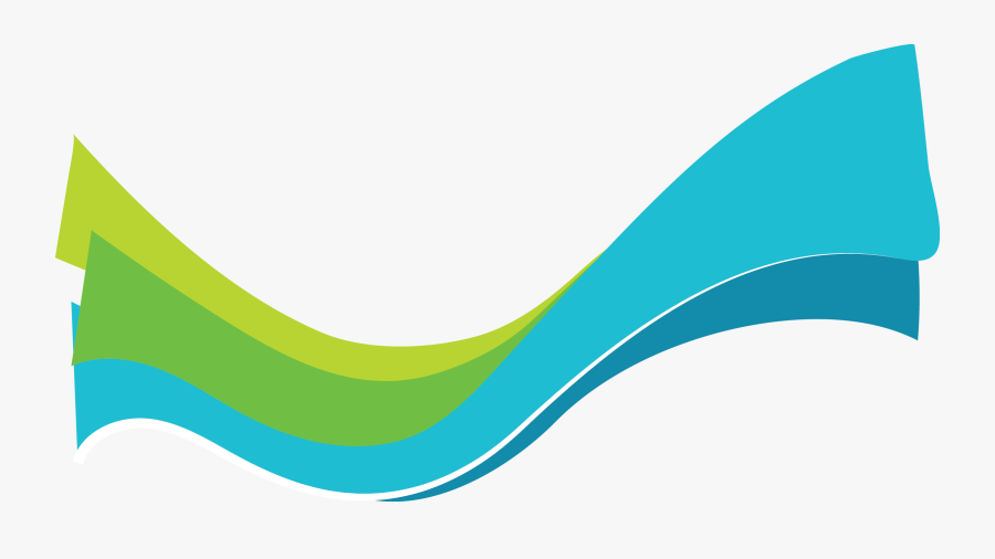 Blue Green Wave Png, Transparent Clipart