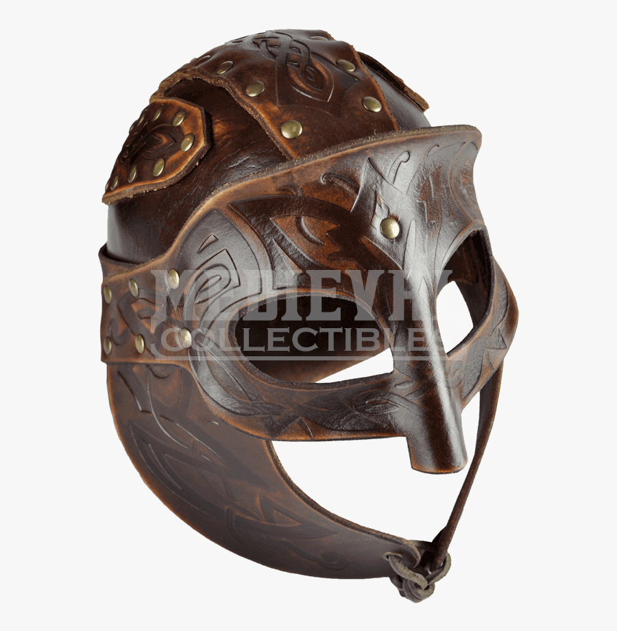 Transparent Viking Helmet Clipart - Viking Leather Helmet, Transparent Clipart