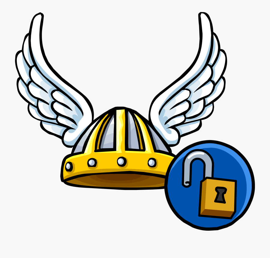 Official Club Penguin Online Wiki - Hermes Winged Sandals And Helmet, Transparent Clipart