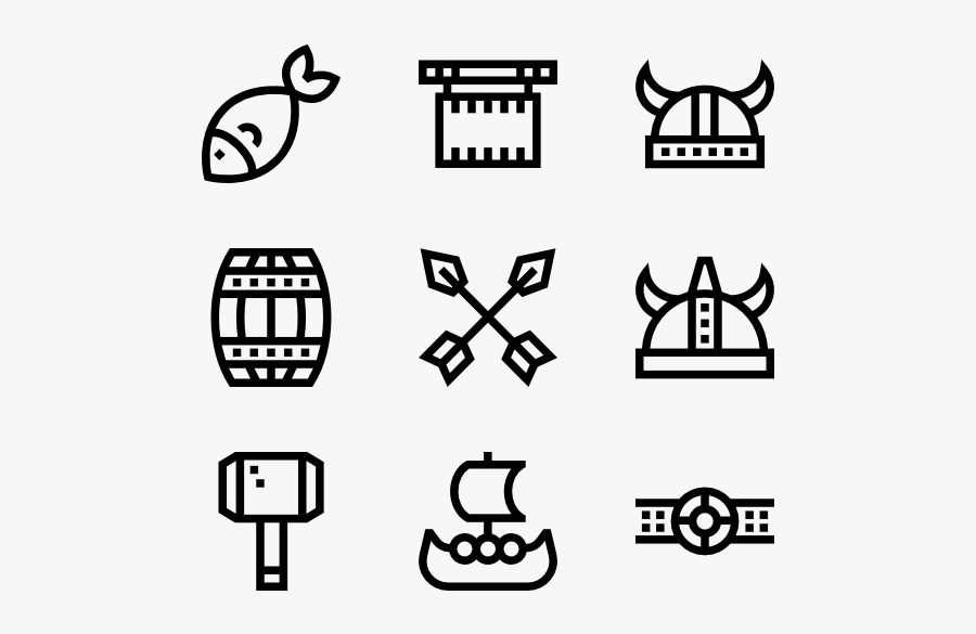 Viking Outline - Testimoni Icon Png, Transparent Clipart