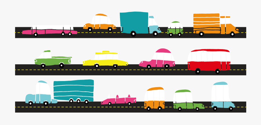 Traffic Clipart Main Road - Traffic Road Png, Transparent Clipart