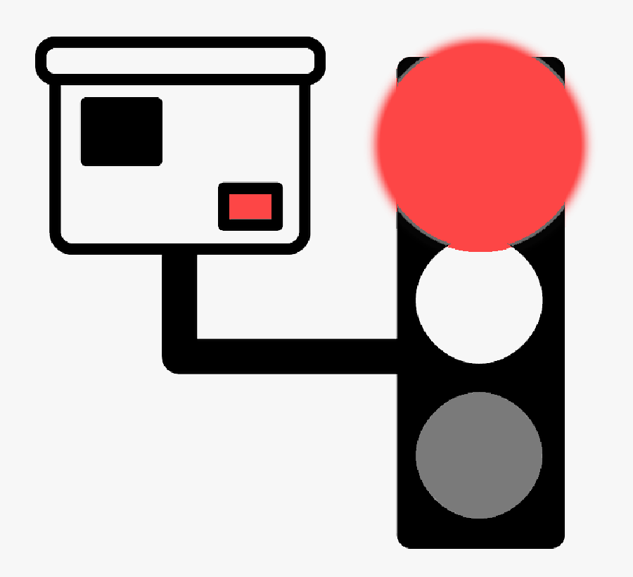 Light Cartoon Free Download - Red Light Camera Icon, Transparent Clipart