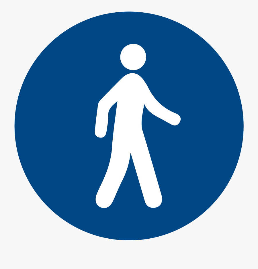 Traffic Sign Clipart , Png Download - Pedestrians Must Use This Route, Transparent Clipart