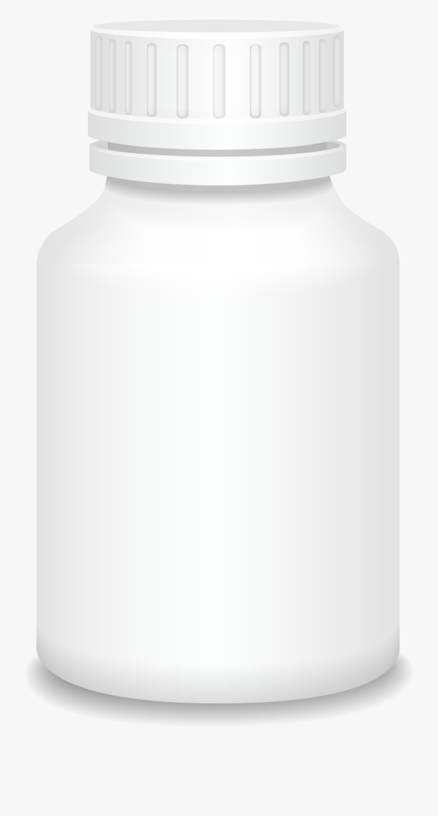 Medicine White Vector Bottle Plastic Png Download Free - Plastic Bottle, Transparent Clipart