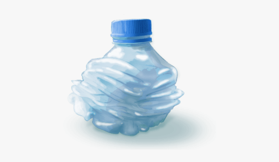 Small Crushed Water Bottle - Bottiglia Di Plastica Da Buttare, Transparent Clipart