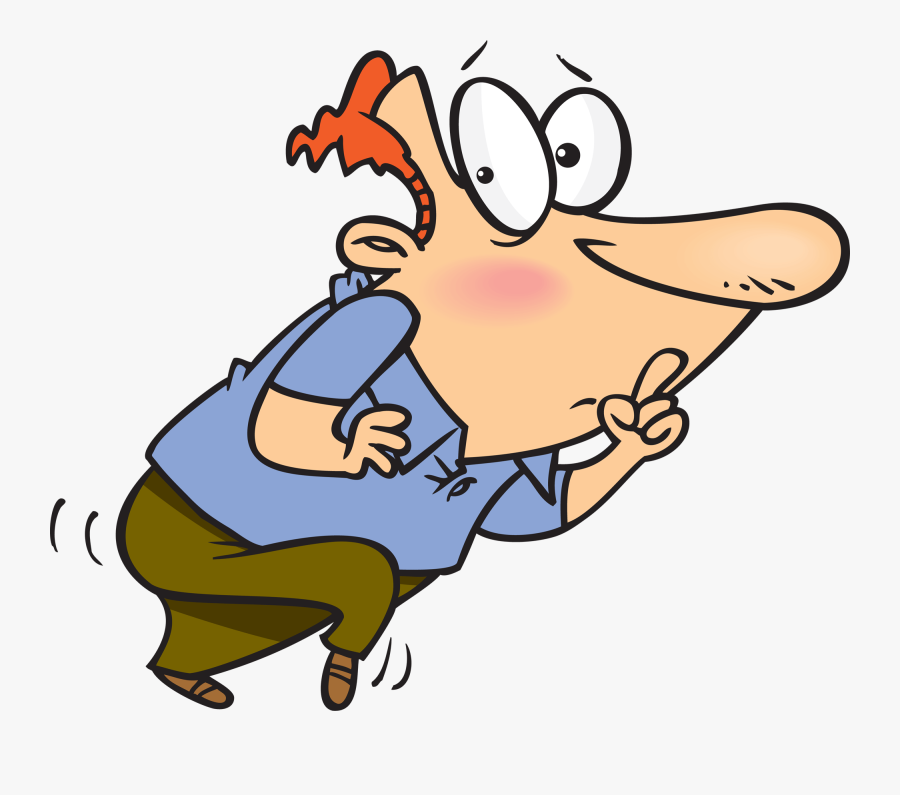 Silence Clipart Cartoon - Tiptoe Clipart, Transparent Clipart