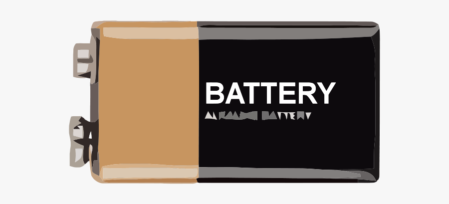 9-volt Battery - 9 Volt Battery Clipart, Transparent Clipart