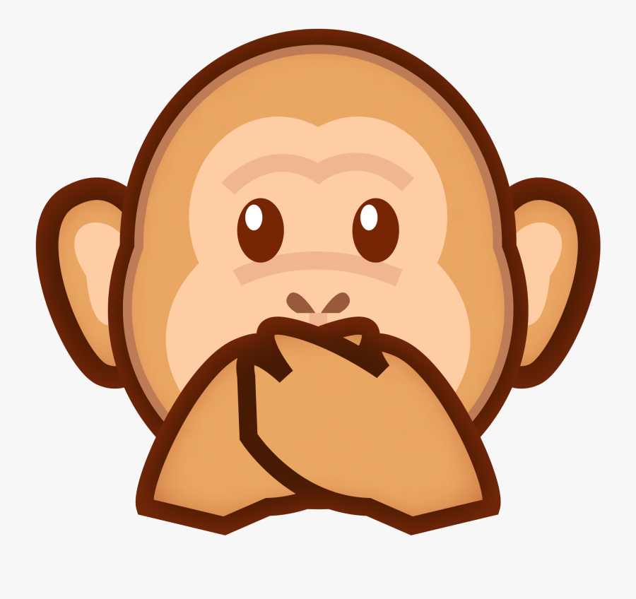 Peo-speak No Evil Monkey - Monkey Symbol, Transparent Clipart