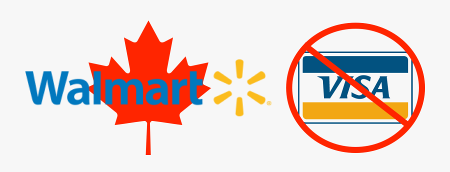 Walmart Canada Says No To Visa - Walmart Canada Brand Logo, Transparent Clipart