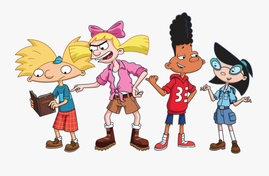 Transparent Cartoon Characters Clipart - Hey Arnold Characters Png, Transparent Clipart
