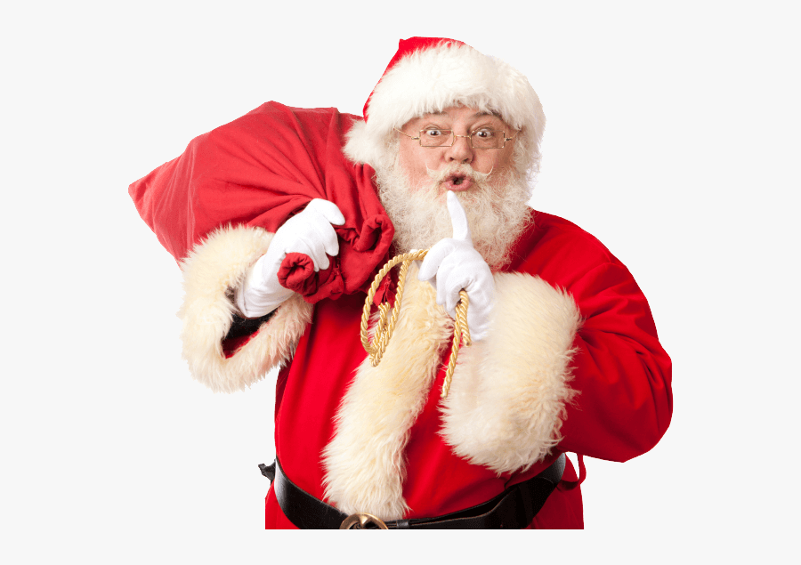 Santa Claus Silence - Santa Claus Real Png, Transparent Clipart