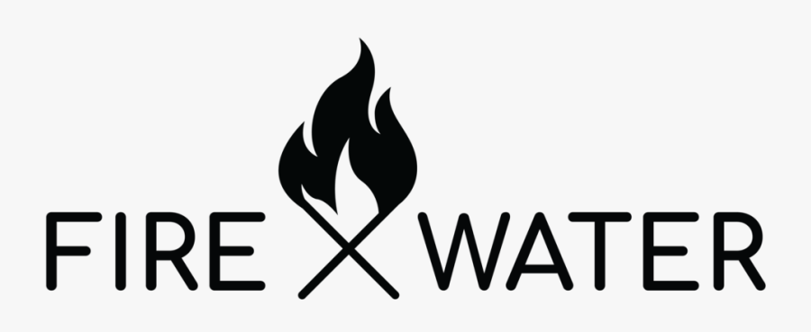 Boiling Water On Firewood Clipart Black And White - Emblem, Transparent Clipart