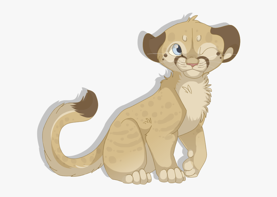 Cute Drawings Of Mountain Lion, Transparent Clipart