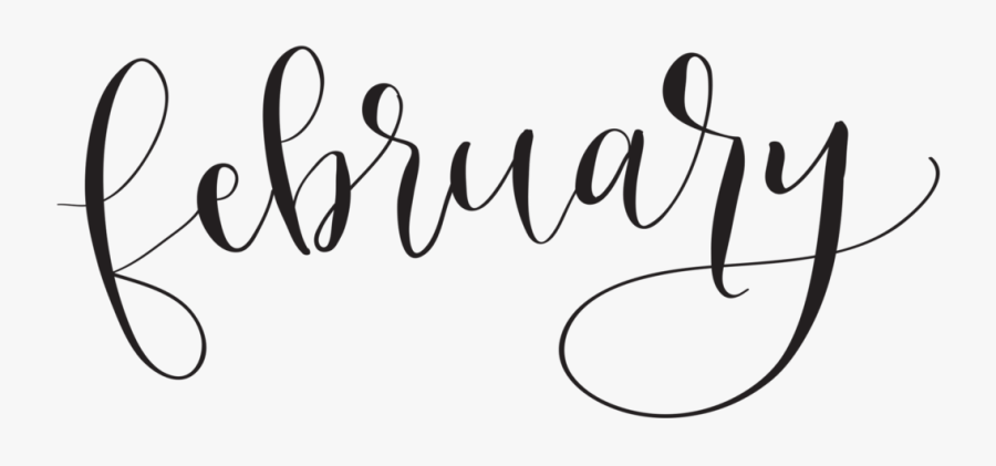 Transparent Months Clipart - Calligraphy Months, Transparent Clipart