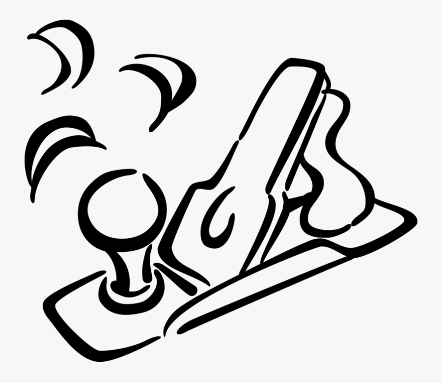 Vector Illustration Of Wood Plane Carpentry Tool For - Carpentry Tools Plane Clipart, Transparent Clipart