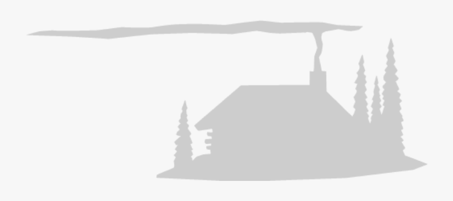 Cabin Silhouette Clip Art, Transparent Clipart