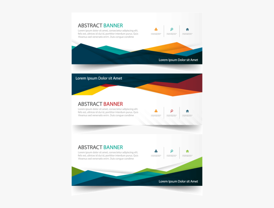 Clip Art Banner Template Display Illustration - Website Banner Template Png, Transparent Clipart