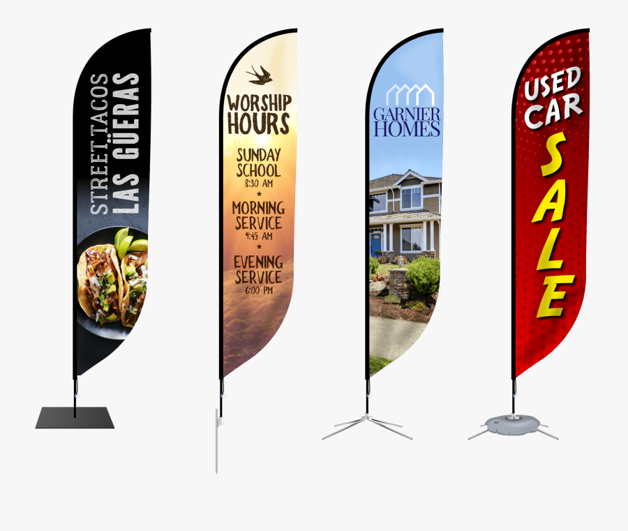 Feather Flags, Transparent Clipart