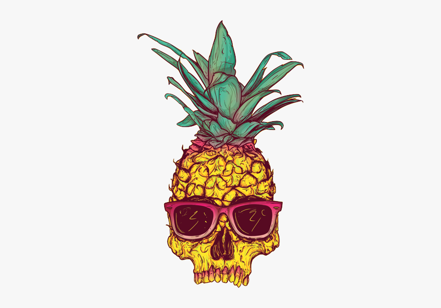 Transparent Pineapple Tumblr - Pineapple Skull, Transparent Clipart