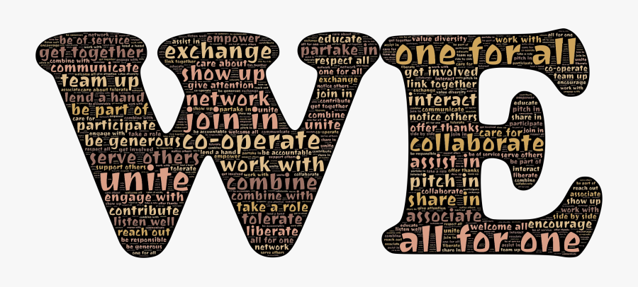 We Typography Clip Arts - Social Website, Transparent Clipart