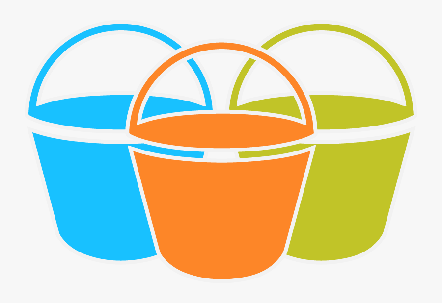 Three Buckets Of Supporting Families - 3 Buckets Transparent Background, Transparent Clipart