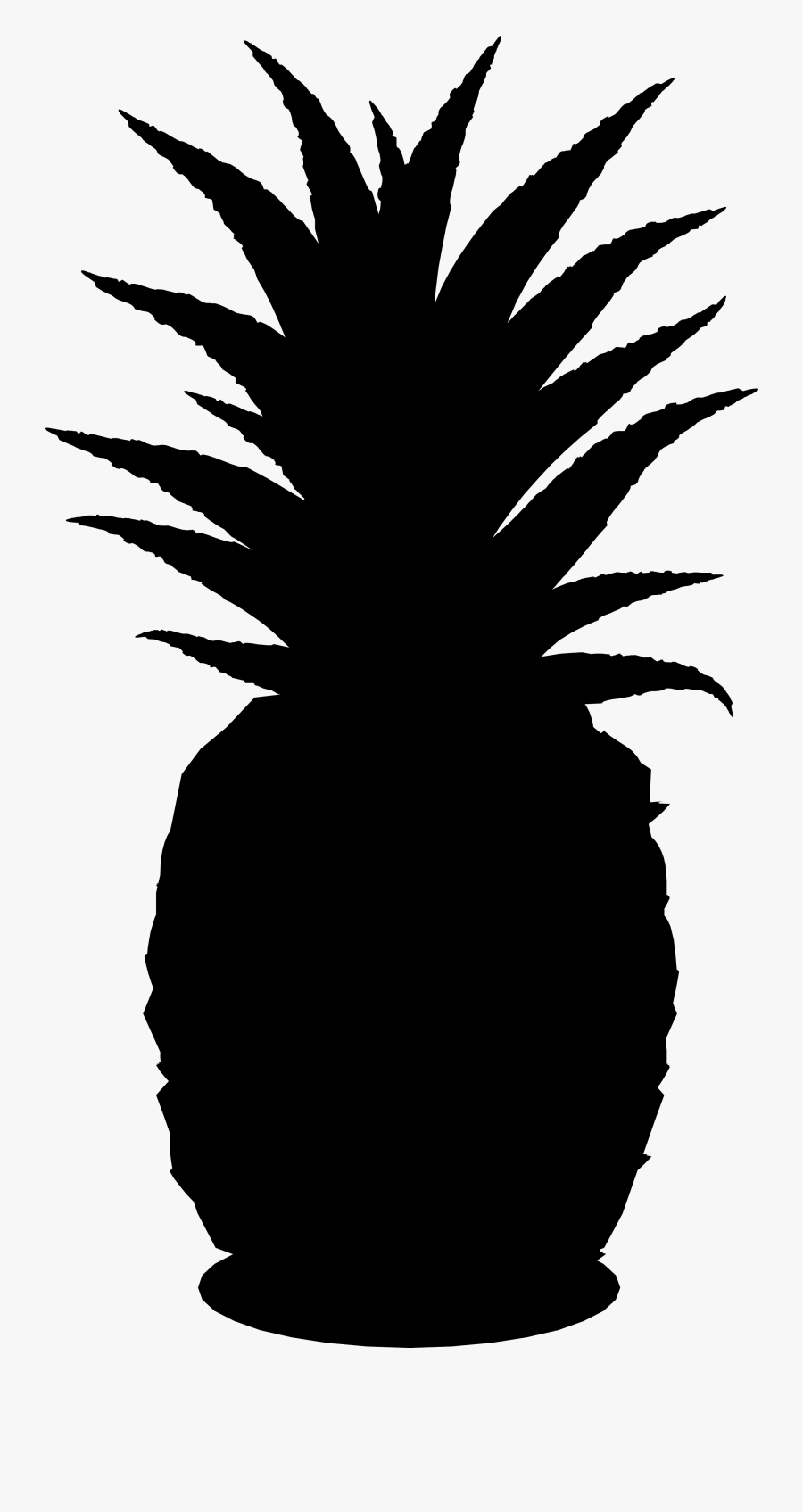 Pineapple Silhouette Pineapple Png Black , Free Transparent Clipart