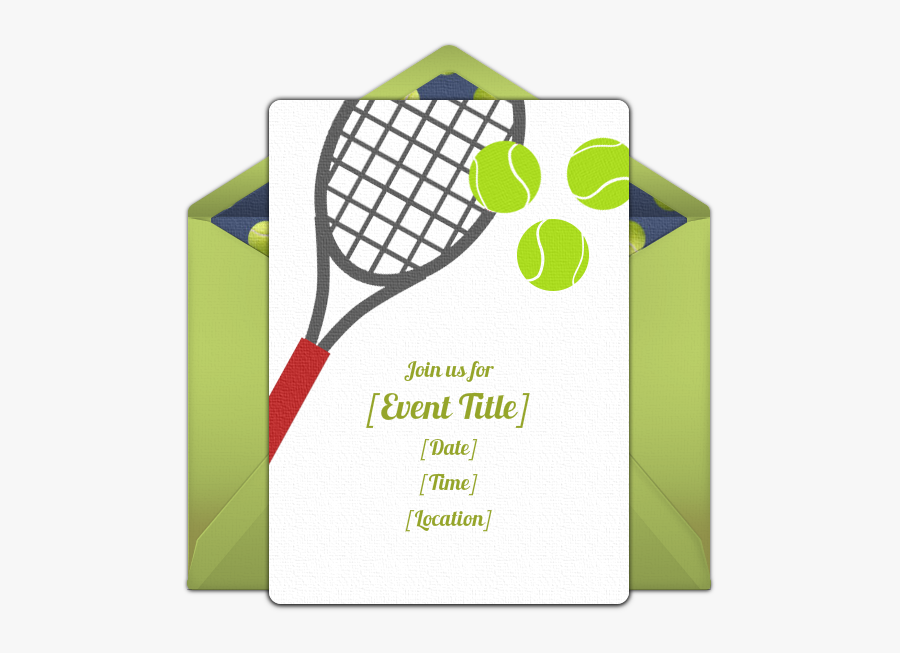 Free Invitations Pinterest Online - Free Tennis Birthday Printable, Transparent Clipart