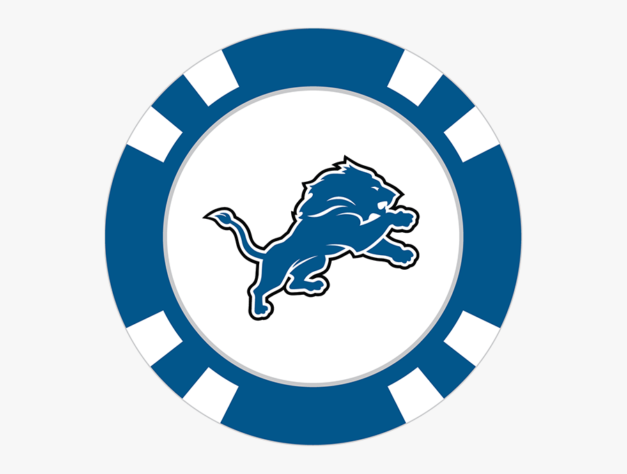 Detroit Lions - Boston Bruins Poker Chip, Transparent Clipart