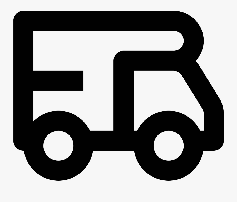 The Icon Is A Very Simplified Depiction Of An Rv Camper, Transparent Clipart