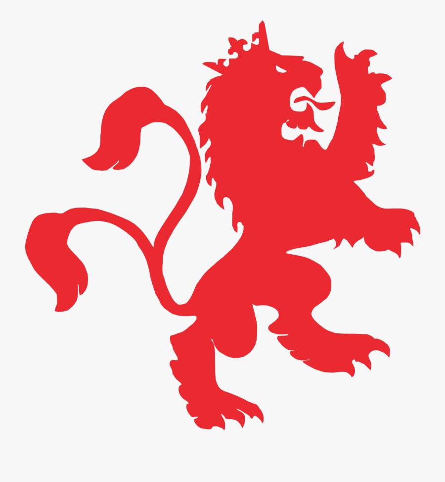 Red Lion Logos Clipart Black And White Library - San Beda Lion Logo, Transparent Clipart