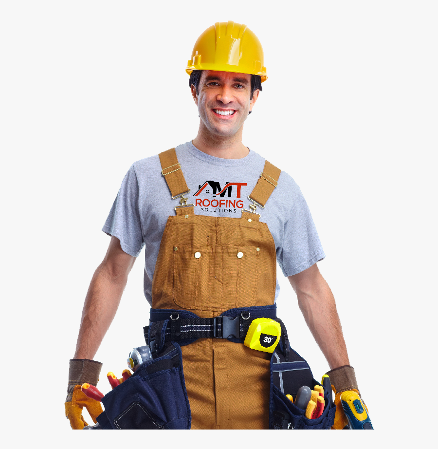 Mt Roofing - Roofer Man Png, Transparent Clipart