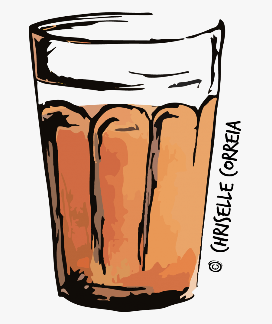 Cropped Once Upon A Chai Glass - Jithe Tea Tithe Mi, Transparent Clipart