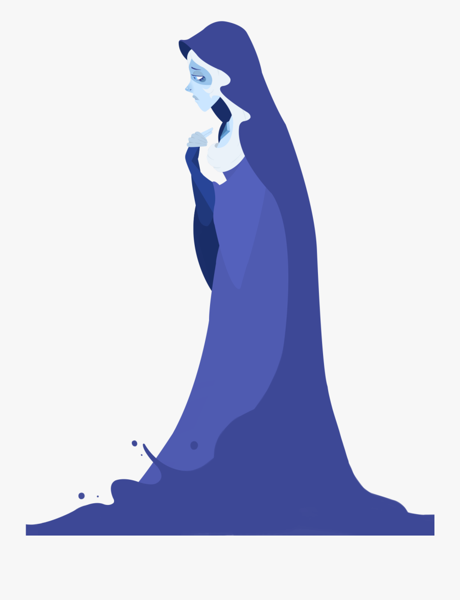 “feeling Blue ” - Illustration, Transparent Clipart