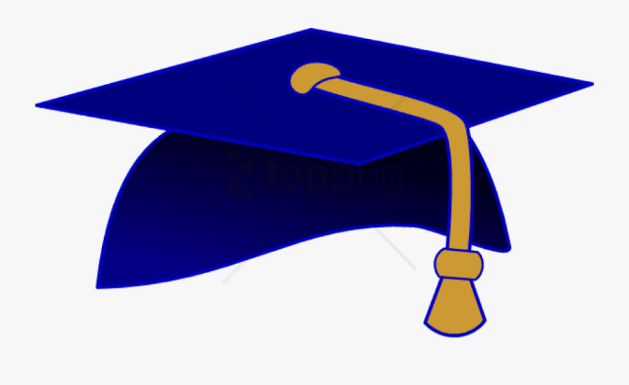 Free Png Gold Graduation Cap Png Png Image With Transparent - Blue And Gold Graduation Cap, Transparent Clipart