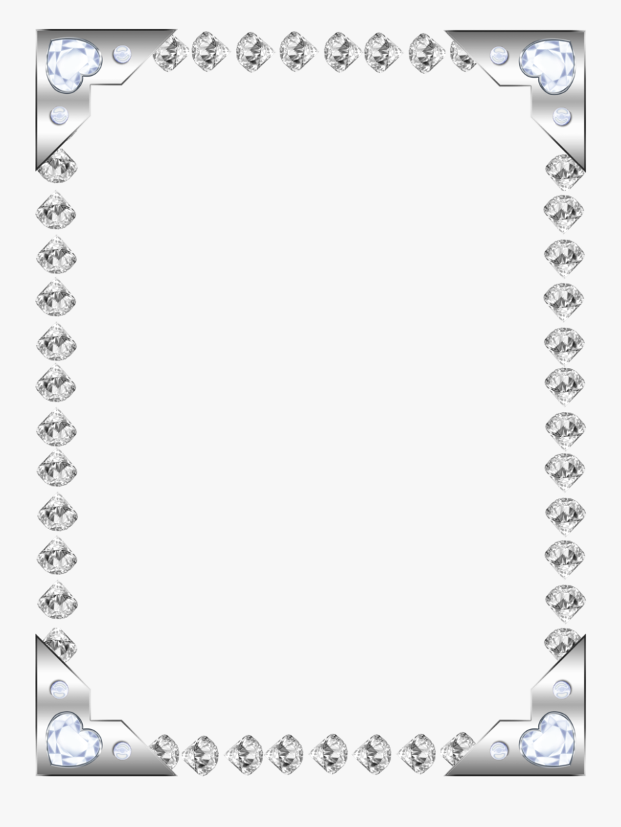 Diamond Border Png - Diamond Frame Png, Transparent Clipart