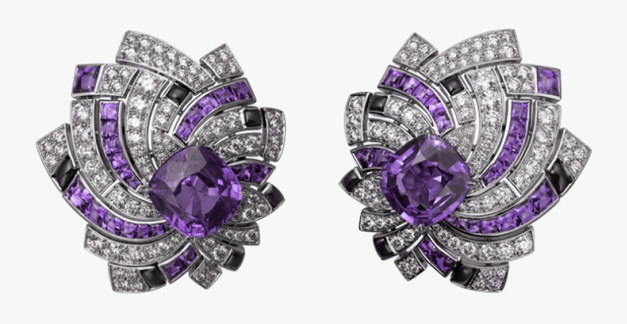 Download With Purple Diamonds - Sapphire Cartier High Jewelry, Transparent Clipart