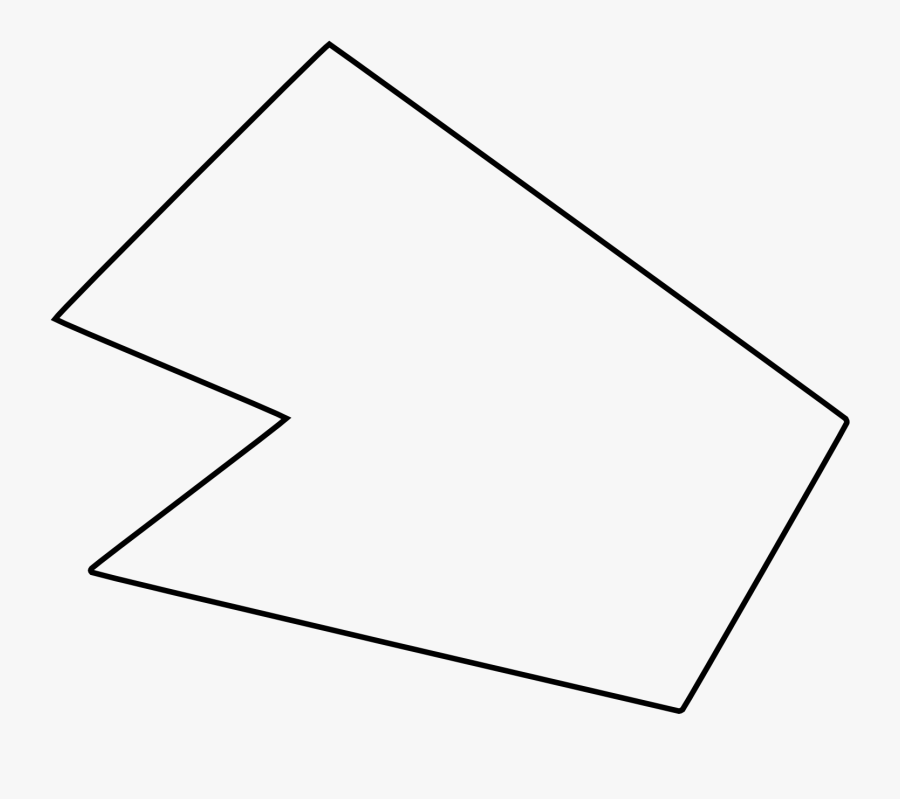 Pentagon Clipart Irregular - Que Es Un Poligono Concavo, Transparent Clipart