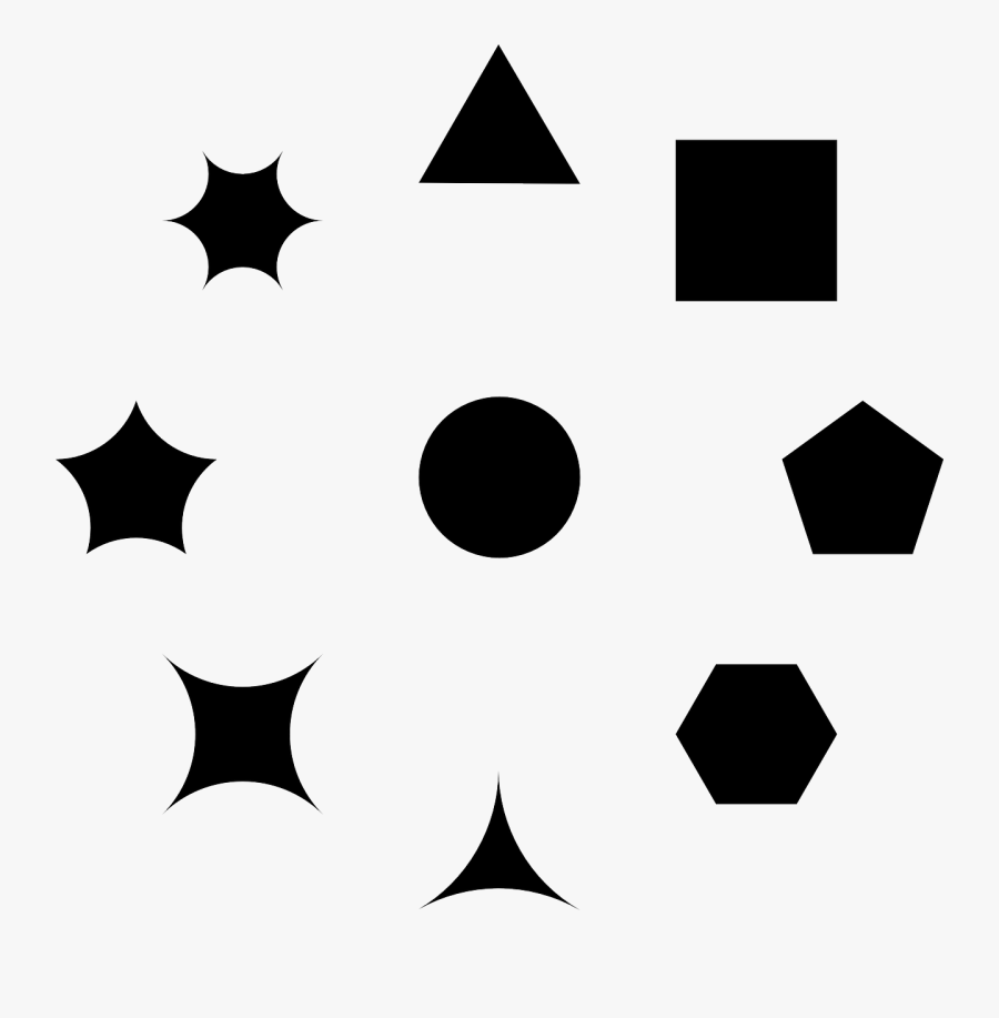 Geometric Shapes Polygons Different Shape, Transparent Clipart