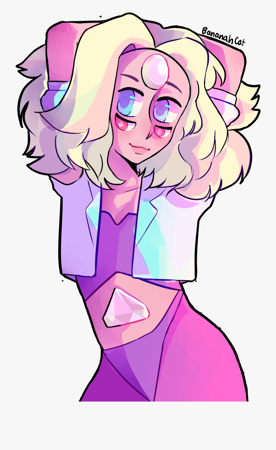 Fanart✮pink Diamond And Pearl Fusion ✮ {my Art} - Steven Universe Pink Diamond Fanart, Transparent Clipart