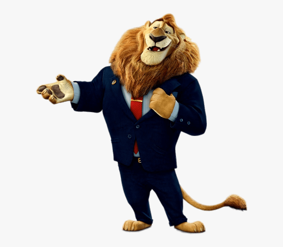 Mayor Lionheart Zootopia , Transparent Cartoons - Zootopia Mayor Lionheart Png, Transparent Clipart