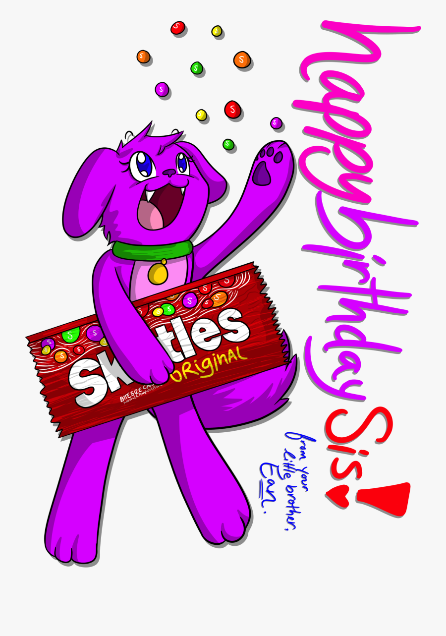 Purple Skittles Cliparts - Cartoon, Transparent Clipart