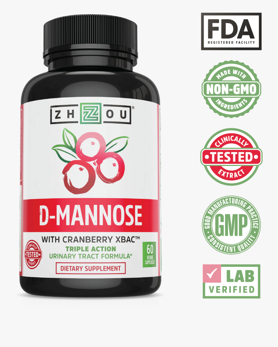 Transparent Cranberry Juice Clipart - D Mannose And Cranberry, Transparent Clipart