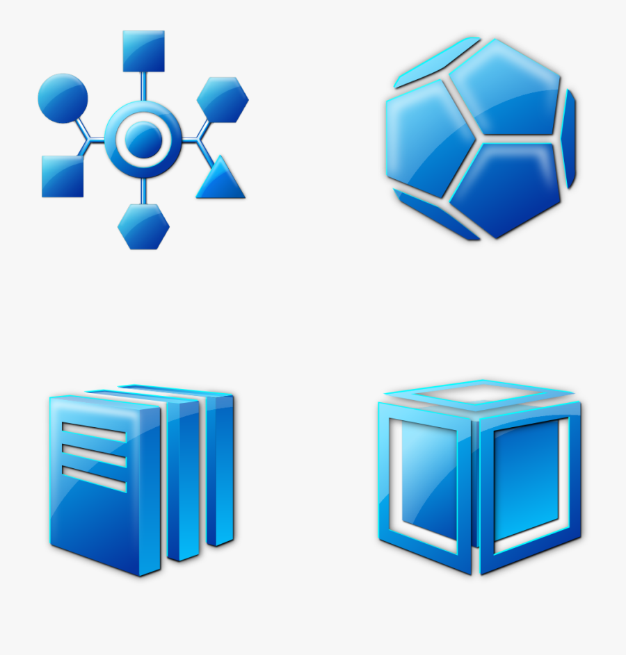 Dodecahedron, Geometry, Shapes, Pentagon, Aqua, Blue - Shape, Transparent Clipart