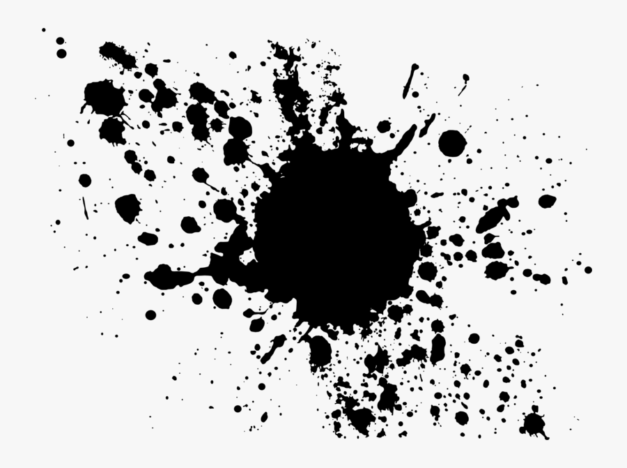 Black Ink Png Clipart - Splash Effect For Picsart, Transparent Clipart