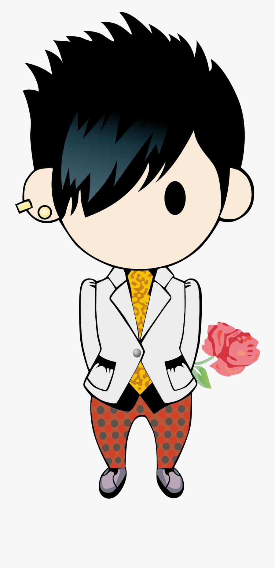 Boy Long Hair Clip Art - Avatar, Transparent Clipart