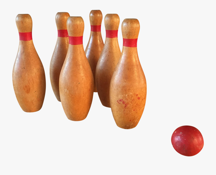 Clip Art Antique Bowling Pins - Ten-pin Bowling, Transparent Clipart