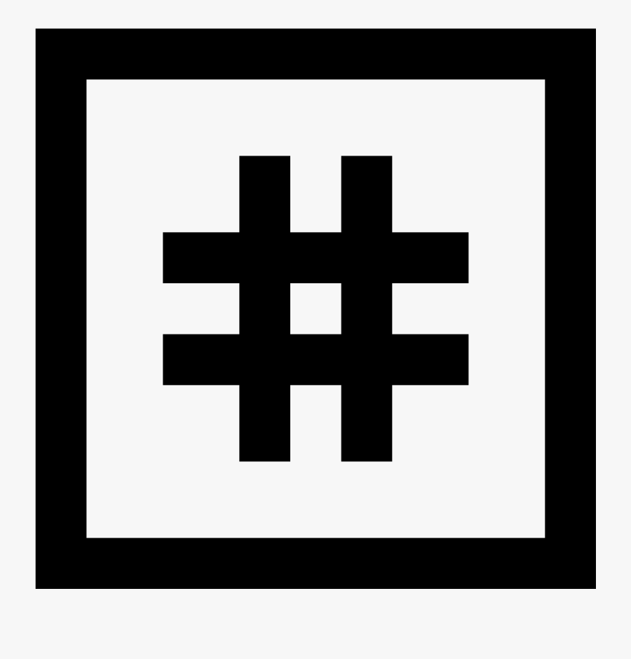Hashtag Vector Instagram Icon - Hashtag Heart, Transparent Clipart